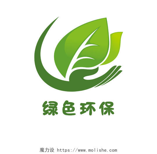 绿色创意渐变风绿色环保LOGO设计logo